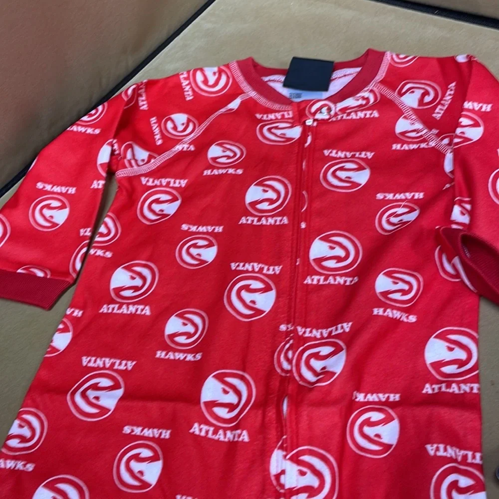 NBA Hawks Baby’s Footie Pajama’s